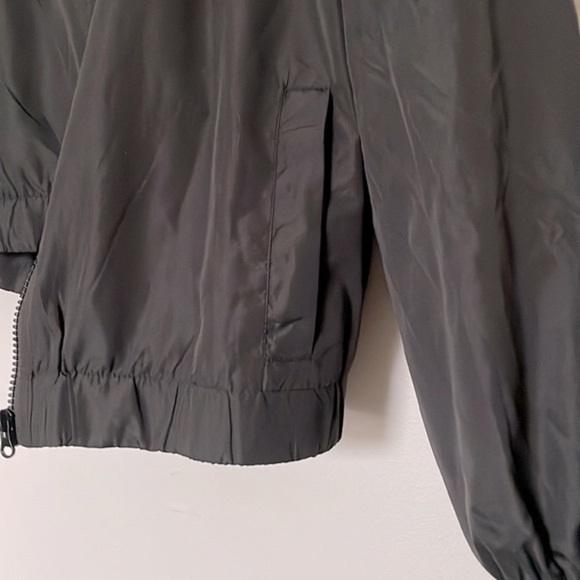 NWOT - Ambiance Apparel Women's Junior Hooded Full Zip Windbreaker Jacket - Picture 4 of 6